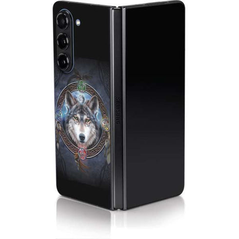 Wolf Symbols by Brigid Ashwood Galaxy Z Fold5 5G Skin
