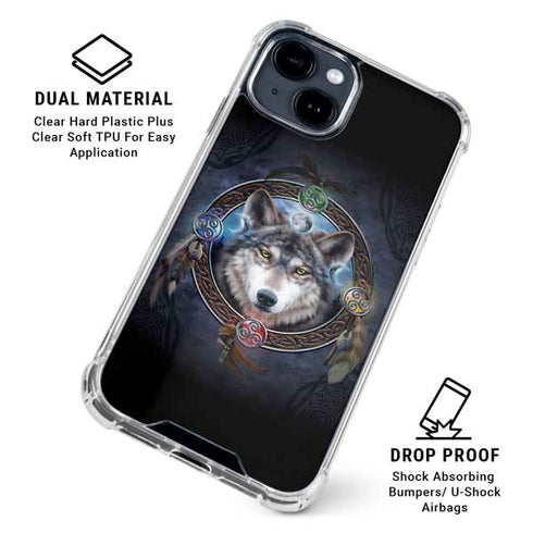 Wolf Symbols by Brigid Ashwood iPhone 15 Clear Case