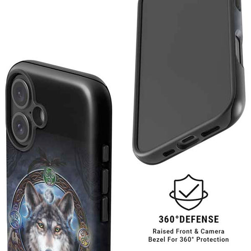 Wolf Symbols by Brigid Ashwood iPhone 16 Plus Magsafe Impact Case