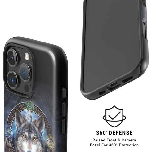 Wolf Symbols by Brigid Ashwood iPhone 16 Pro Magsafe Impact Case