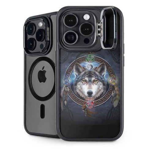 Wolf Symbols by Brigid Ashwood iPhone 16 Pro Max Kickstand Case