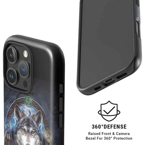 Wolf Symbols by Brigid Ashwood iPhone 16 Pro Max Magsafe Impact Case