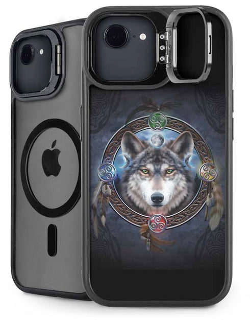 Wolf Symbols by Brigid Ashwood iPhone 16e Kickstand Case