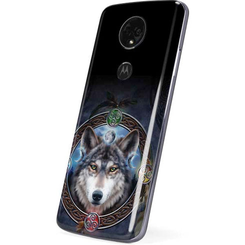 Wolf Symbols by Brigid Ashwood Moto E5 Plus Skin