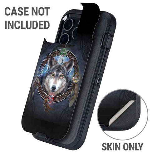 Wolf Symbols by Brigid Ashwood Otterbox Defender iPhone Skin