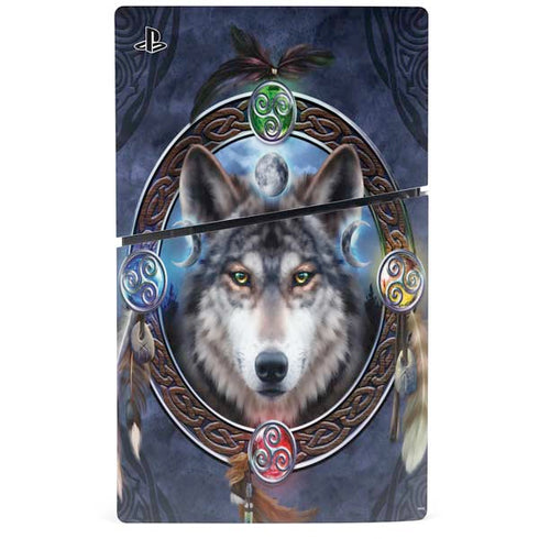 Wolf Symbols by Brigid Ashwood PS5 Slim Digital Edition Console Skin