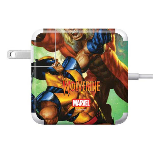 Marvel X-Men Wolverine Vs Sabretooth 85W Power Adapter (15 and 17 inch MacBook Pro Charger) Skin
