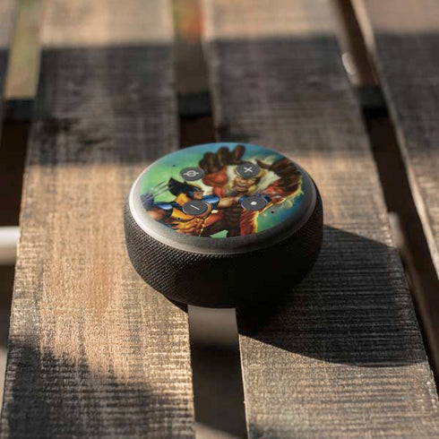 Marvel X-Men Wolverine Vs Sabretooth Amazon Echo Dot Skin