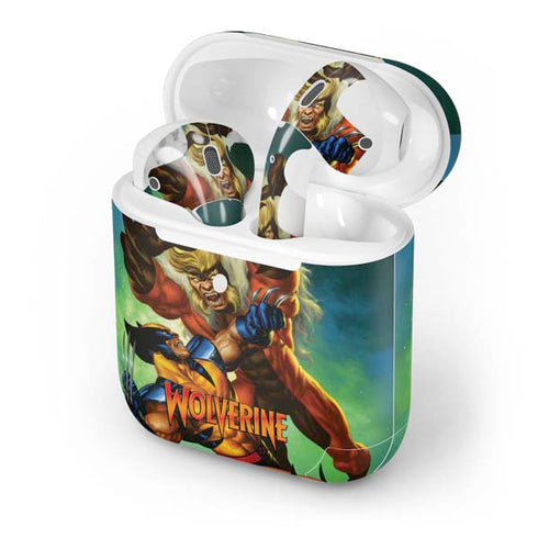 Marvel X-Men Wolverine Vs Sabretooth Apple AirPods 2 Skin