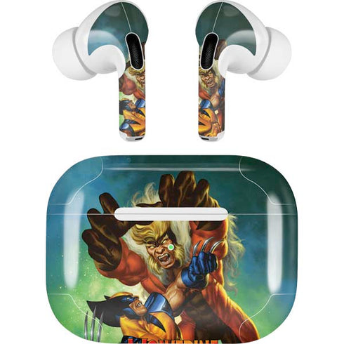 Marvel X-Men Wolverine Vs Sabretooth Apple AirPods Pro Skin
