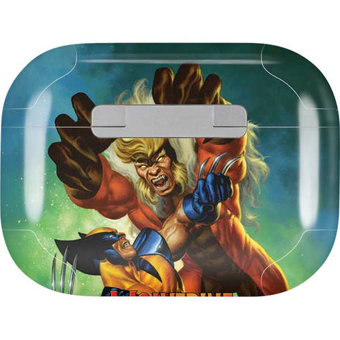 Marvel X-Men Wolverine Vs Sabretooth Apple AirPods Pro Skin