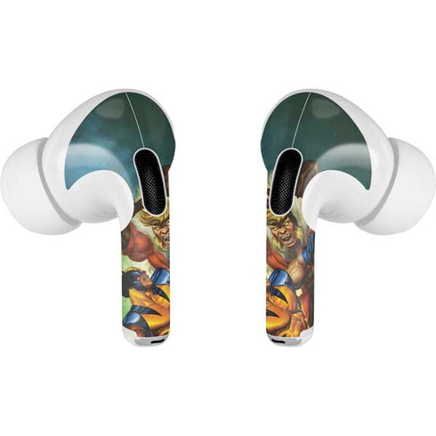Marvel X-Men Wolverine Vs Sabretooth Apple AirPods Pro Skin