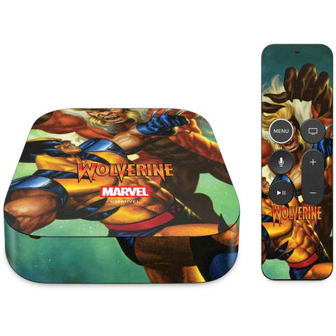 Marvel X-Men Wolverine Vs Sabretooth Apple TV Skin