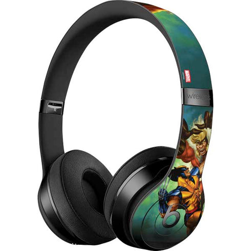 Marvel X-Men Wolverine Vs Sabretooth Beats Solo 3 Wireless Skin