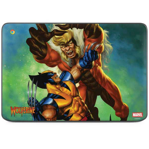 Marvel X-Men Wolverine Vs Sabretooth HP Chromebook Skin