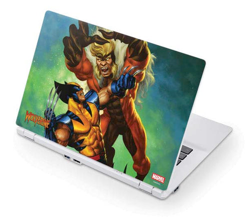 Marvel X-Men Wolverine Vs Sabretooth Acer Chromebook Skin