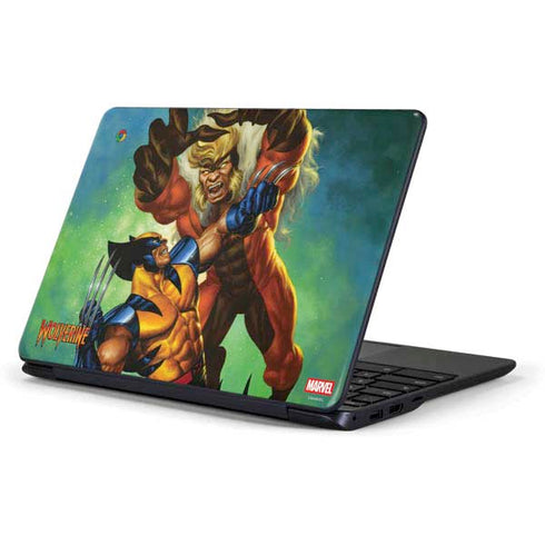 Marvel X-Men Wolverine Vs Sabretooth Samsung Chromebook Skin
