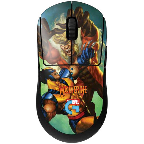 Marvel X-Men Wolverine Vs Sabretooth G Pro Wireless Gaming Mouse Skin
