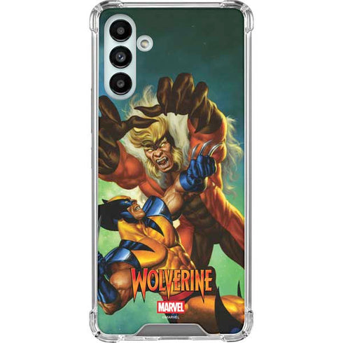 Marvel X-Men Wolverine Vs Sabretooth Galaxy A13 5G Clear Case