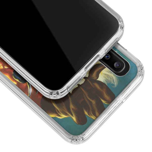 Marvel X-Men Wolverine Vs Sabretooth Galaxy A20 Clear Case