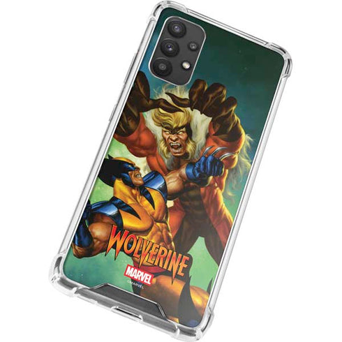 Marvel X-Men Wolverine Vs Sabretooth Galaxy A32 5G Clear Case
