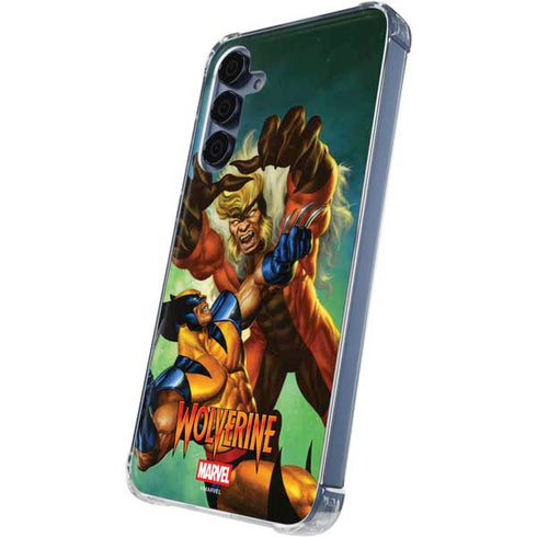 Marvel X-Men Wolverine Vs Sabretooth Galaxy A35 5G Clear Case