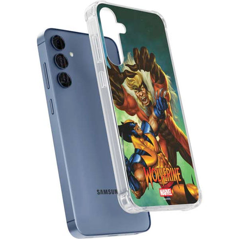 Marvel X-Men Wolverine Vs Sabretooth Galaxy A35 5G Clear Case