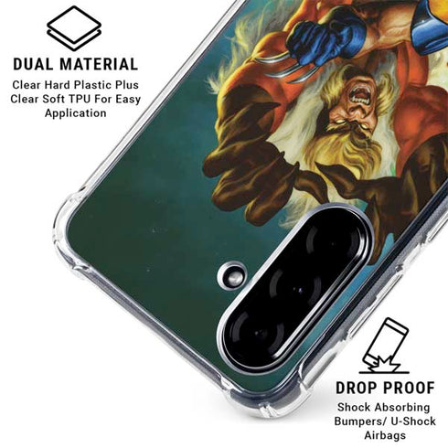 Marvel X-Men Wolverine Vs Sabretooth Galaxy A36 5G Clear Case
