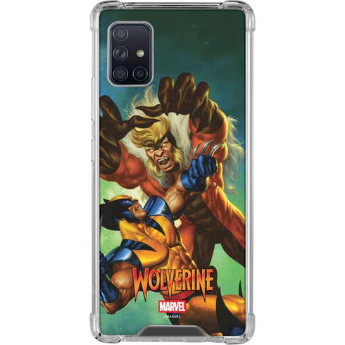 Marvel X-Men Wolverine Vs Sabretooth Galaxy A51 5G Clear Case