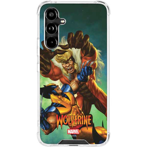 Marvel X-Men Wolverine Vs Sabretooth Galaxy A54 5G Clear Case