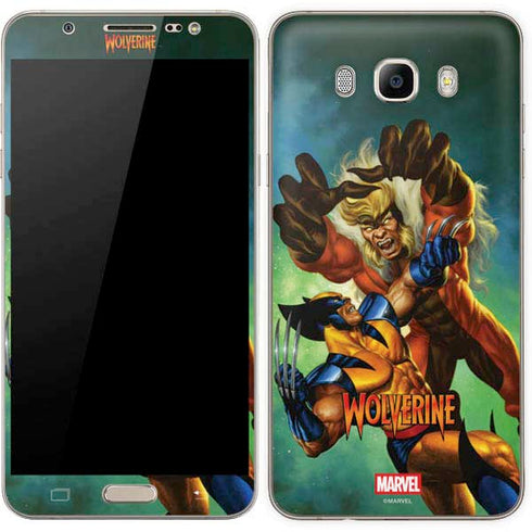 Marvel X-Men Wolverine Vs Sabretooth Galaxy J7 Skin