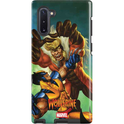 Marvel X-Men Wolverine Vs Sabretooth Galaxy Note 10 Pro Case