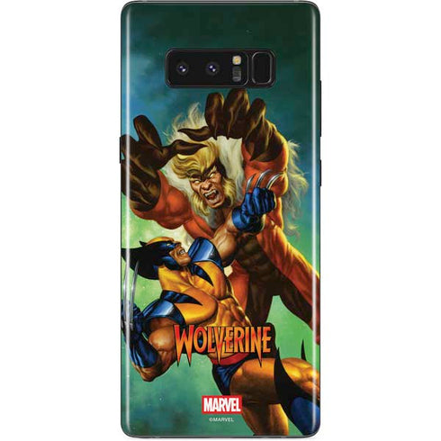 Marvel X-Men Wolverine Vs Sabretooth Galaxy Note 8 Skin