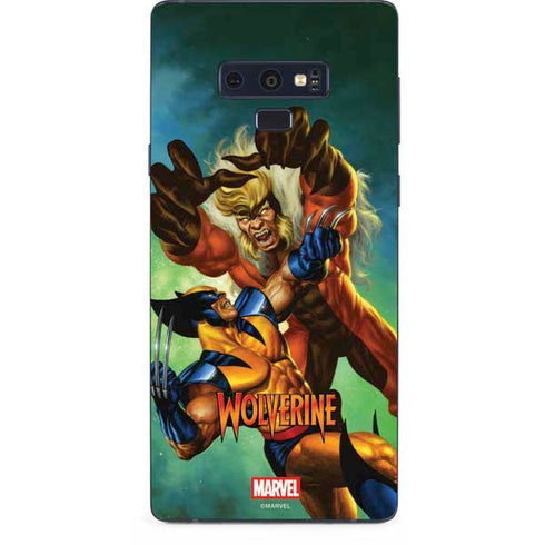 Marvel X-Men Wolverine Vs Sabretooth Galaxy Note 9 Skin