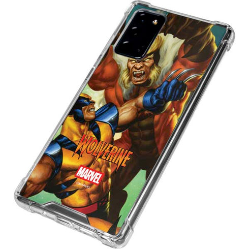 Marvel X-Men Wolverine Vs Sabretooth Galaxy Note20 5G Clear Case