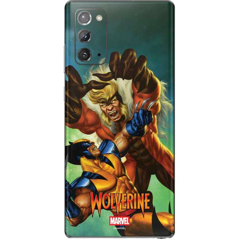 Marvel X-Men Wolverine Vs Sabretooth Galaxy Note20 5G Skin