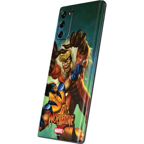 Marvel X-Men Wolverine Vs Sabretooth Galaxy Note20 5G Skin