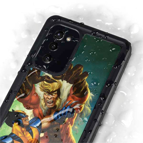 Marvel X-Men Wolverine Vs Sabretooth Galaxy Note20 5G Waterproof Case