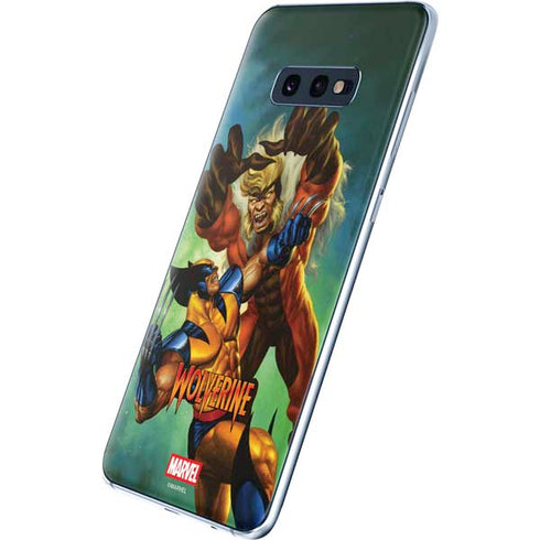 Marvel X-Men Wolverine Vs Sabretooth Galaxy S10e Skin