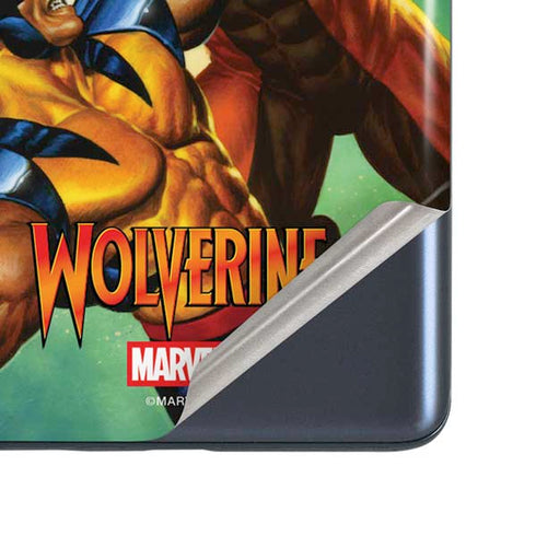 Marvel X-Men Wolverine Vs Sabretooth Galaxy S20 Fan Edition Skin