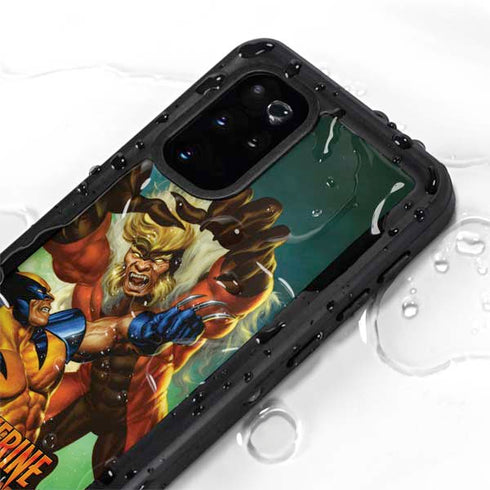 Marvel X-Men Wolverine Vs Sabretooth Galaxy S20 Plus Waterproof Case