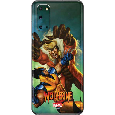 Marvel X-Men Wolverine Vs Sabretooth Galaxy S20 Skin