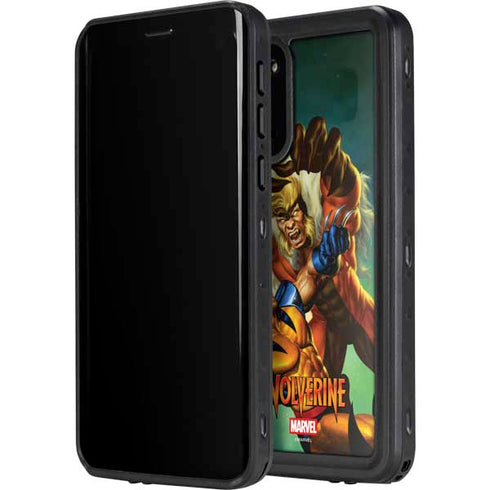 Marvel X-Men Wolverine Vs Sabretooth Galaxy S20 Waterproof Case