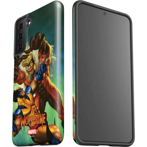 Marvel X-Men Wolverine Vs Sabretooth Galaxy S21 FE Pro Case
