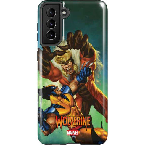Marvel X-Men Wolverine Vs Sabretooth Galaxy S21 Plus 5G Pro Case