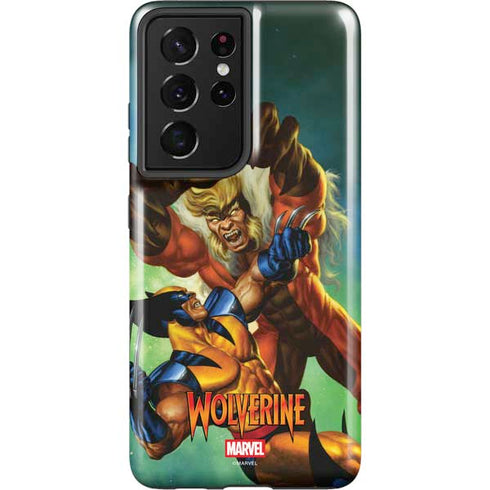 Marvel X-Men Wolverine Vs Sabretooth Galaxy S21 Ultra 5G Pro Case