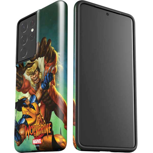 Marvel X-Men Wolverine Vs Sabretooth Galaxy S21 Ultra 5G Pro Case
