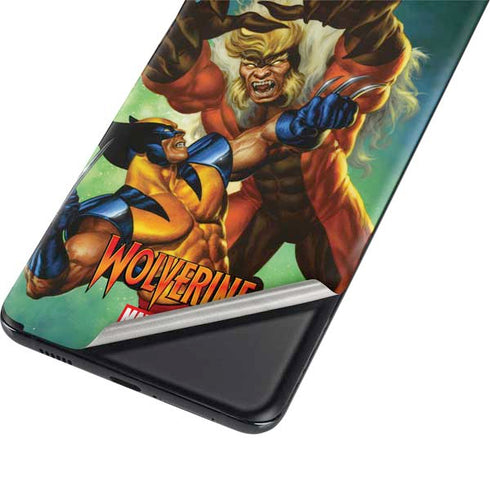 Marvel X-Men Wolverine Vs Sabretooth Galaxy S21 Ultra 5G Skin