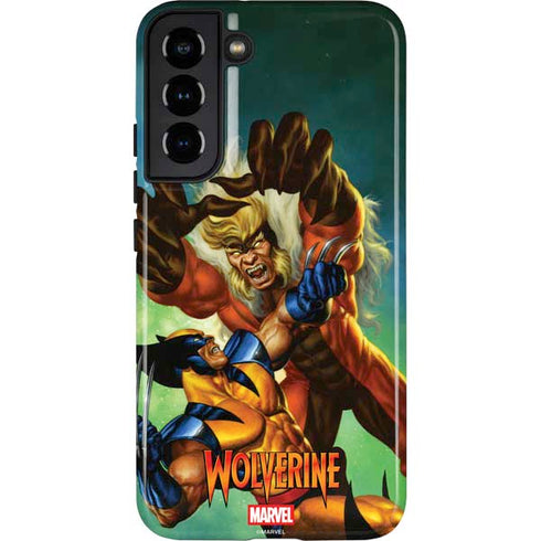 Marvel X-Men Wolverine Vs Sabretooth Galaxy S22 Plus Pro Case