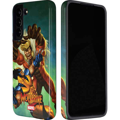 Marvel X-Men Wolverine Vs Sabretooth Galaxy S22 Plus Pro Case